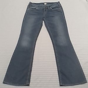 Silver Aiko Women Wide Leg Blue Jeans